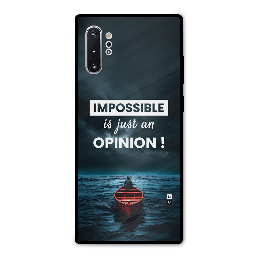 Just An Opinion Metal Back Case for Galaxy Note 10 Plus