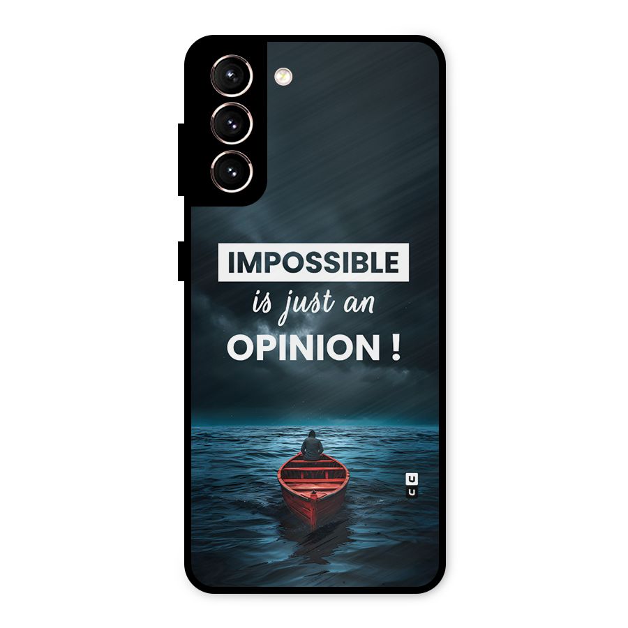 Just An Opinion Metal Back Case for Galaxy S21 5G