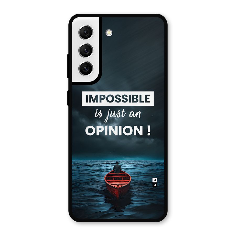 Just An Opinion Metal Back Case for Galaxy S21 FE 5G