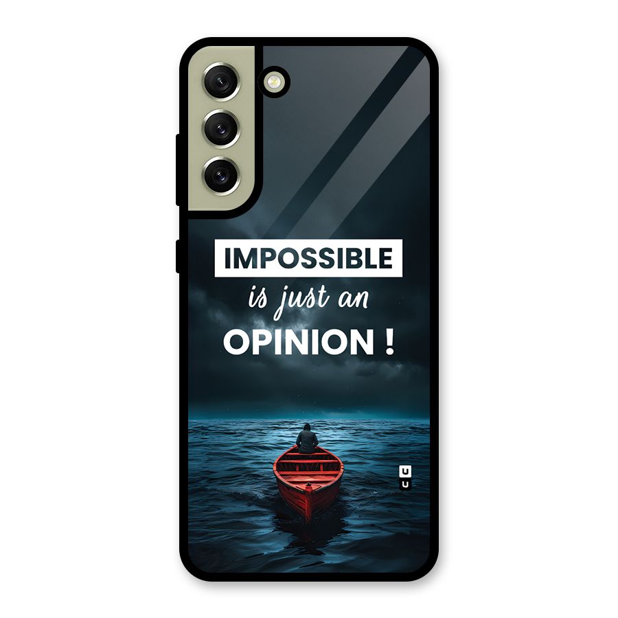 Just An Opinion Metal Back Case for Galaxy S21 FE 5G (2023)
