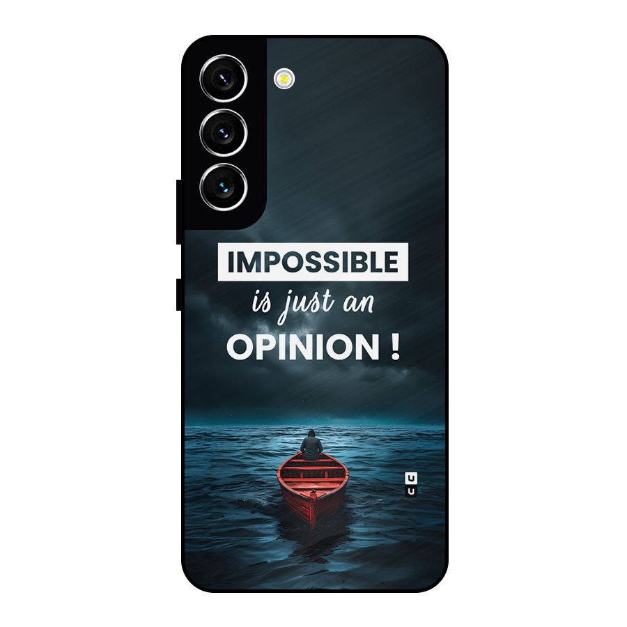 Just An Opinion Metal Back Case for Galaxy S22 5G