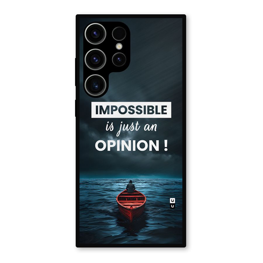 Just An Opinion Metal Back Case for Galaxy S23 Ultra