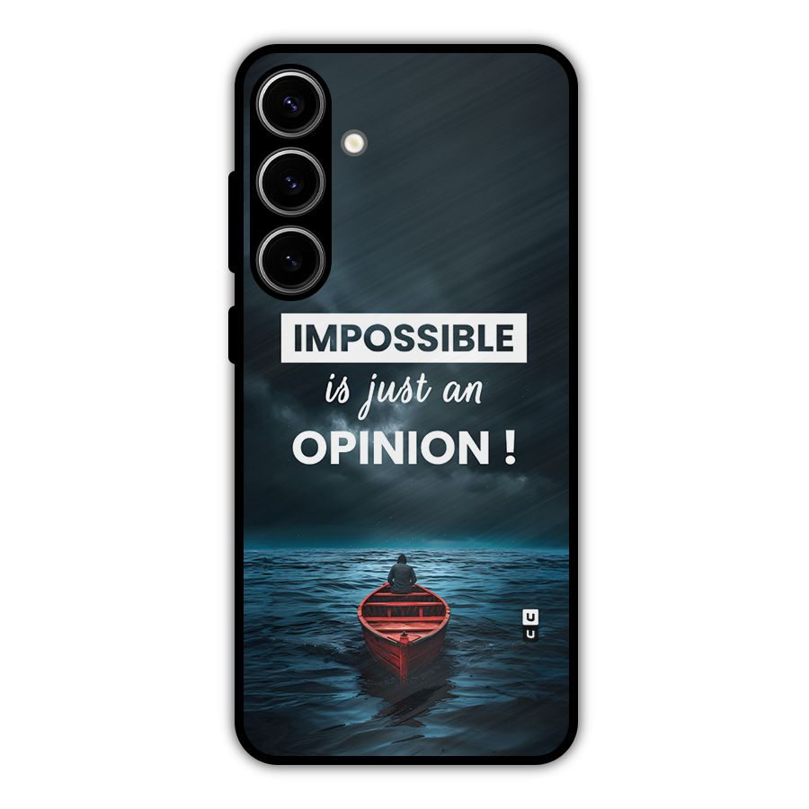 Just An Opinion Metal Back Case for Galaxy S24 Plus