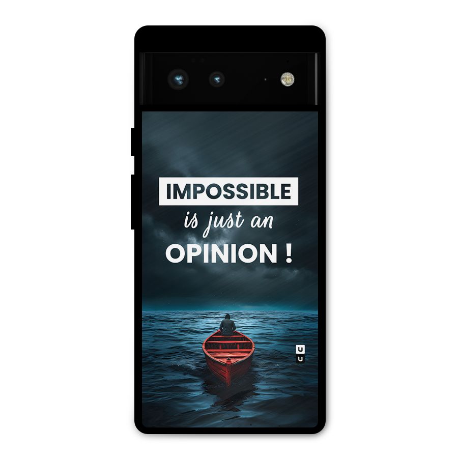 Just An Opinion Metal Back Case for Google Pixel 6