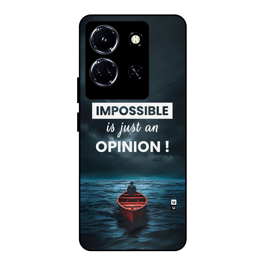 Just An Opinion Metal Back Case for Infinix Note 30 5G