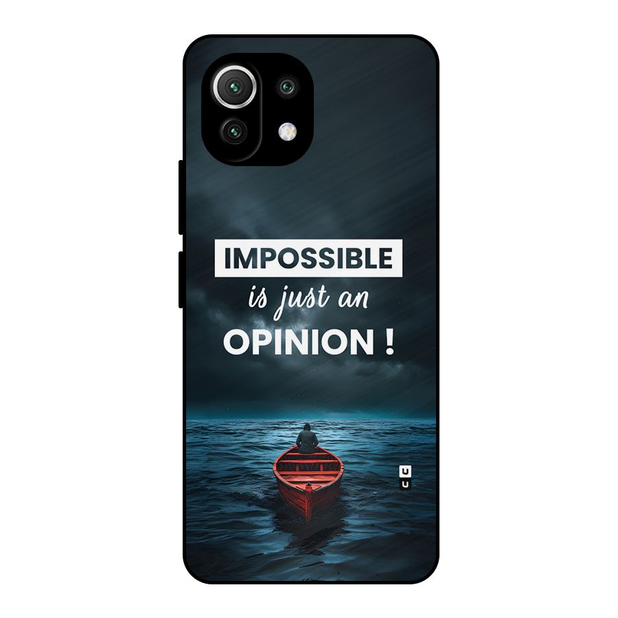 Just An Opinion Metal Back Case for Mi 11 Lite NE 5G