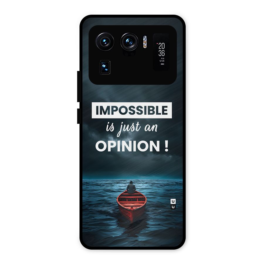 Just An Opinion Metal Back Case for Mi 11 Ultra