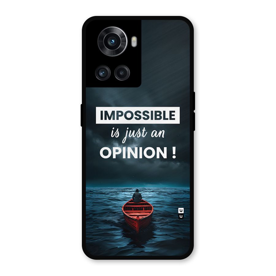 Just An Opinion Metal Back Case for OnePlus 10R