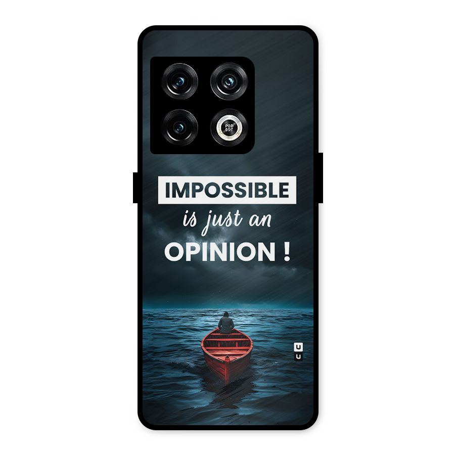 Just An Opinion Metal Back Case for OnePlus 10 Pro 5G