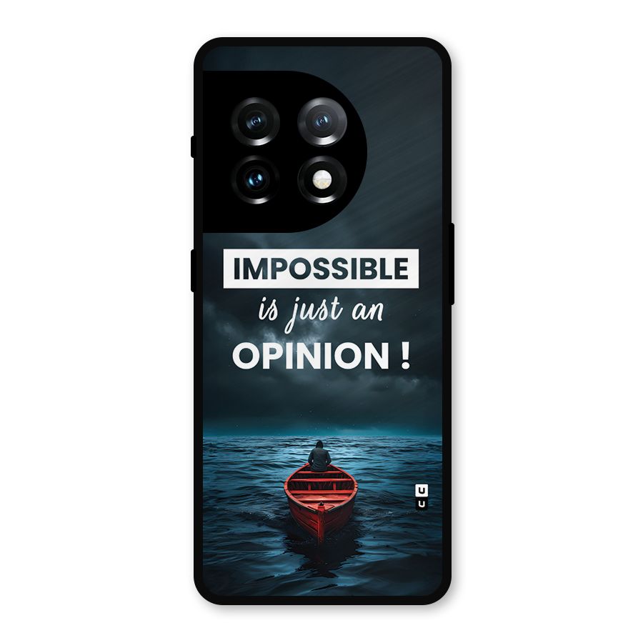 Just An Opinion Metal Back Case for OnePlus 11