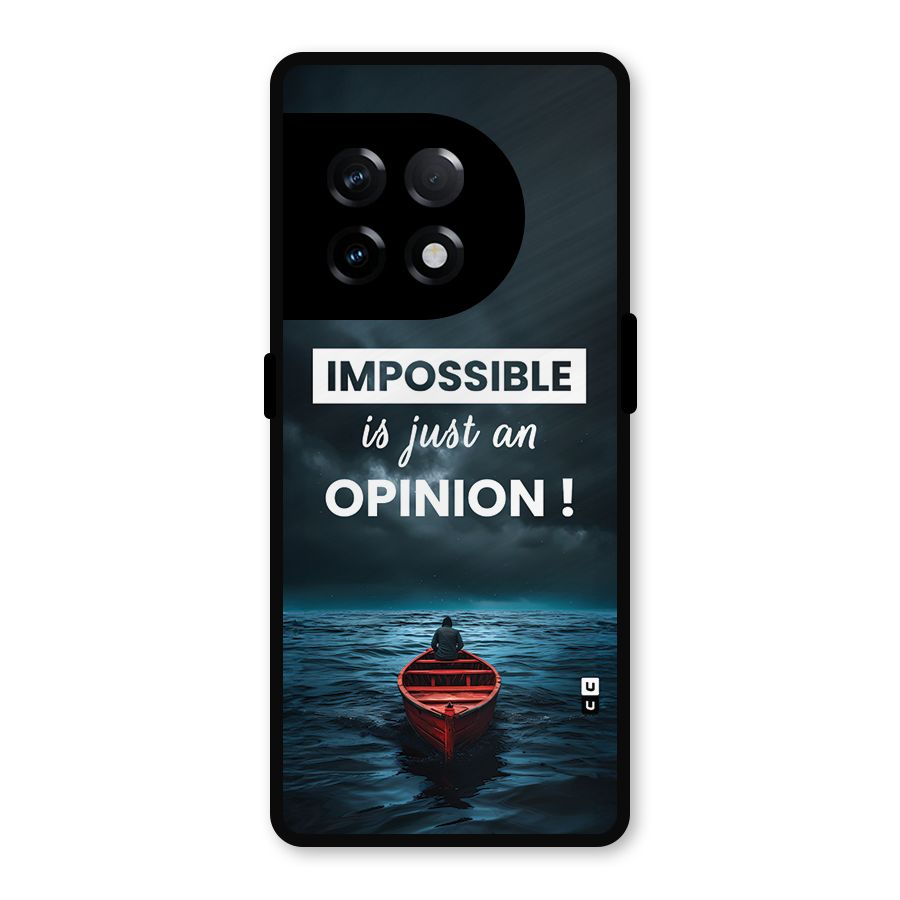 Just An Opinion Metal Back Case for OnePlus 11R