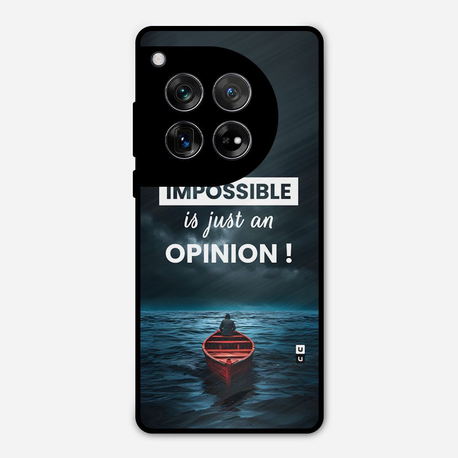 Just An Opinion Metal Back Case for OnePlus 12
