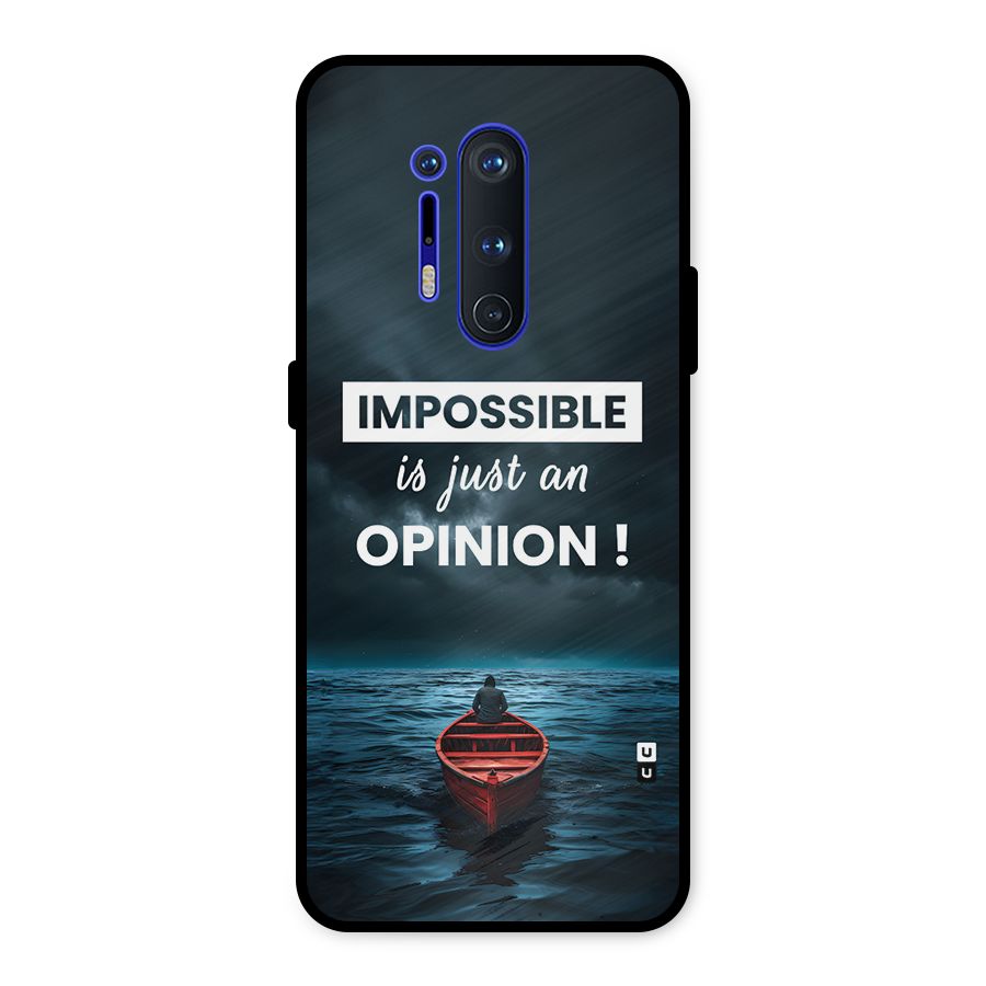 Just An Opinion Metal Back Case for OnePlus 8 Pro