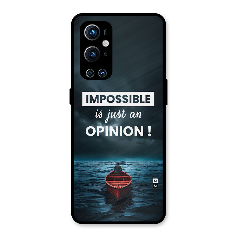 Just An Opinion Metal Back Case for OnePlus 9 Pro