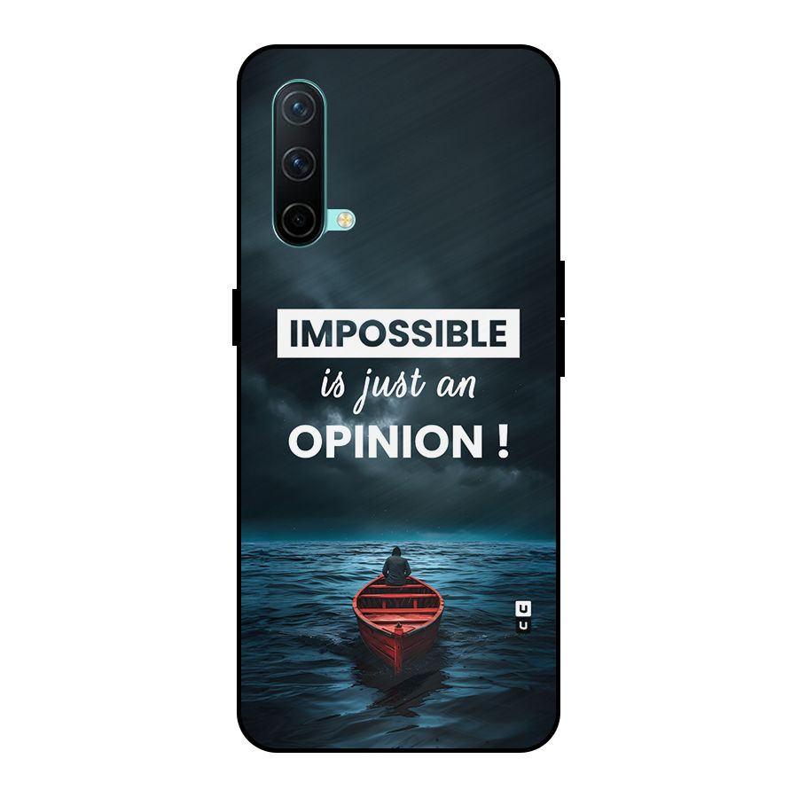 Just An Opinion Metal Back Case for OnePlus Nord CE 5G