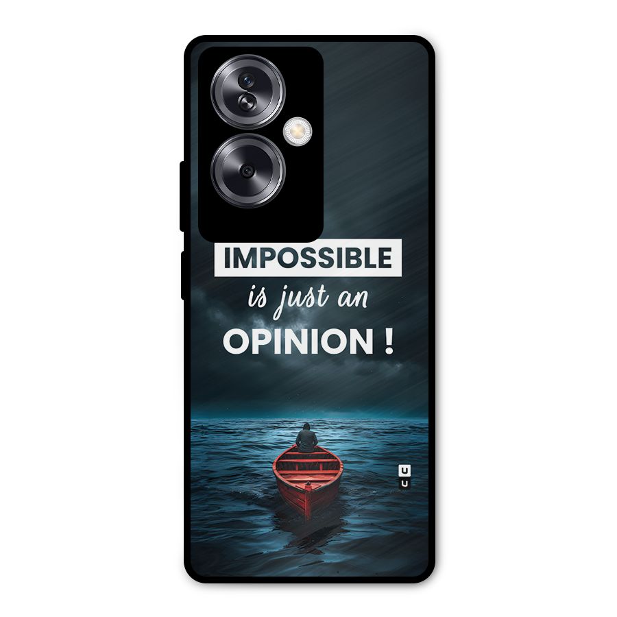 Just An Opinion Metal Back Case for Oppo A79 5G