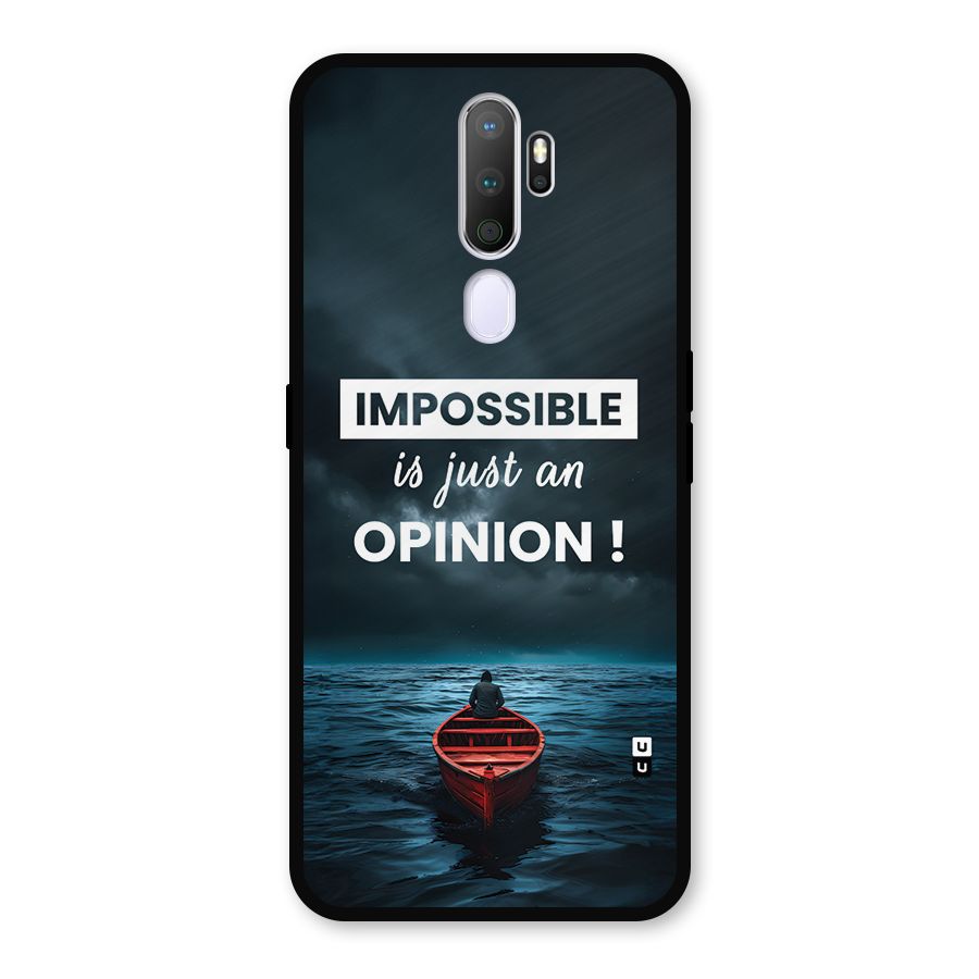 Just An Opinion Metal Back Case for Oppo A9 (2020)