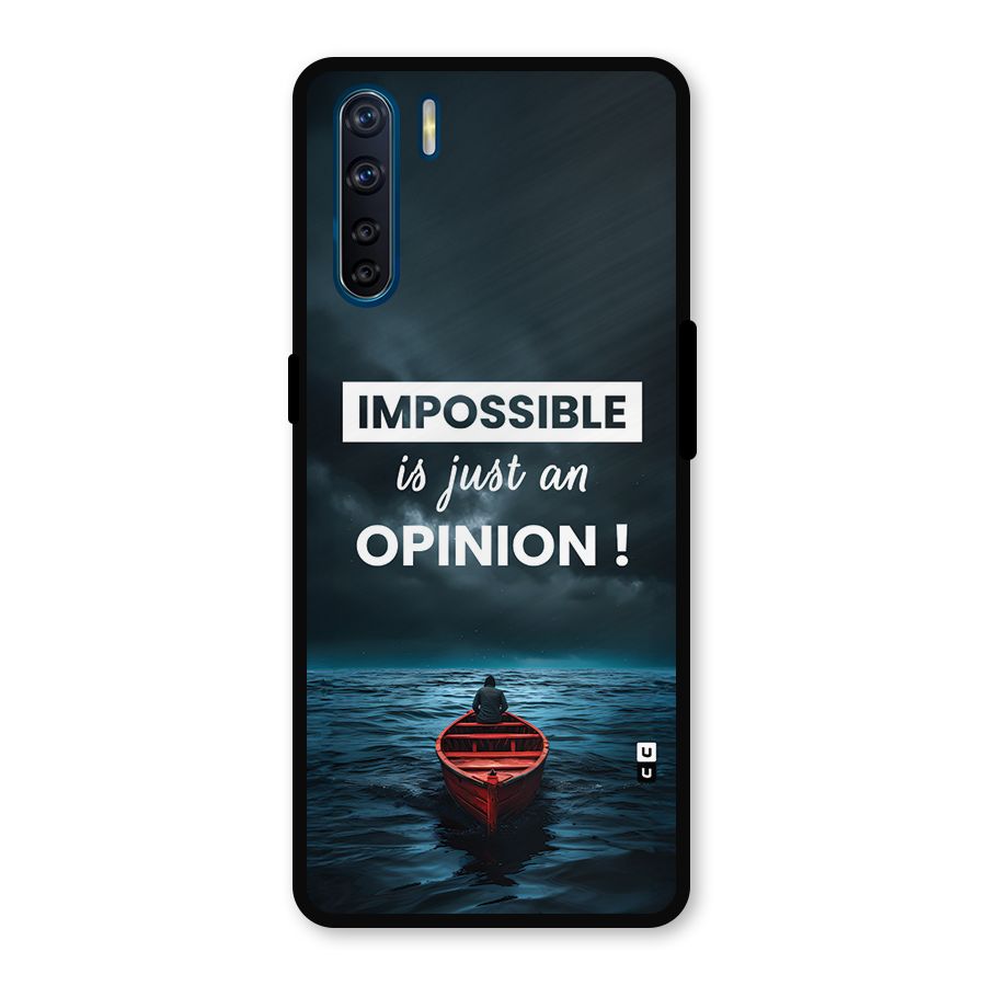 Just An Opinion Metal Back Case for Oppo F15