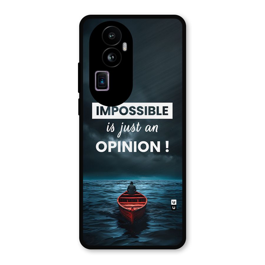 Just An Opinion Metal Back Case for Oppo Reno10 Pro Plus