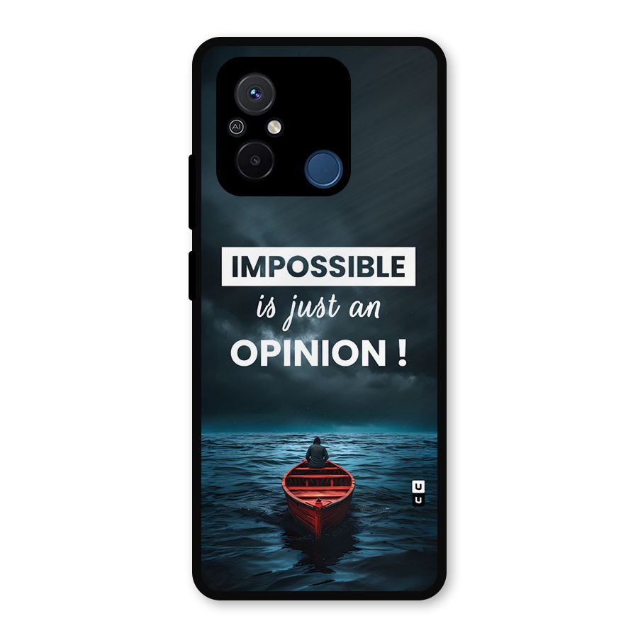 Just An Opinion Metal Back Case for Poco C55