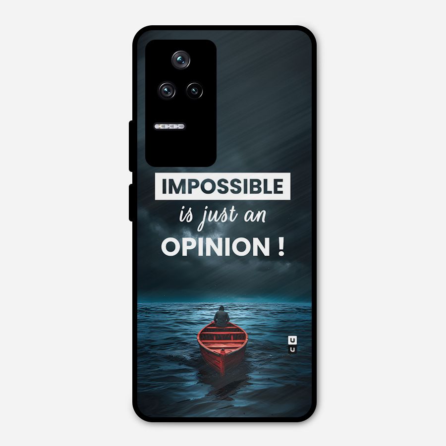 Just An Opinion Metal Back Case for Poco F4 5G