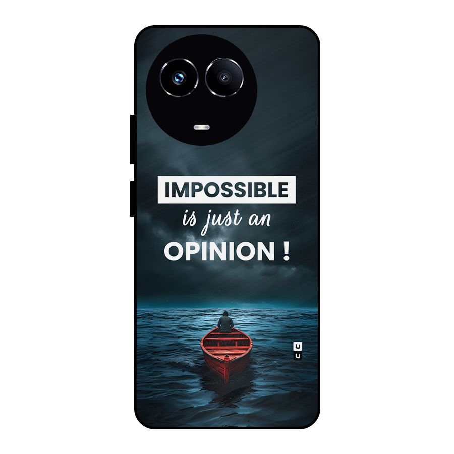 Just An Opinion Metal Back Case for Realme 11 5G