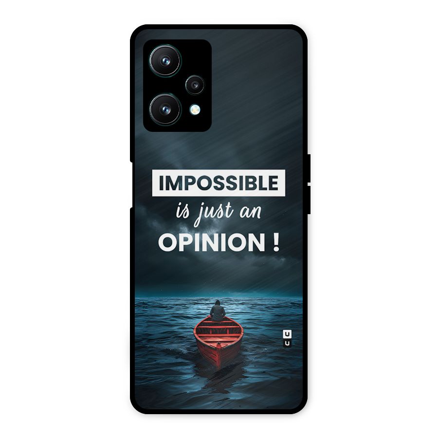 Just An Opinion Metal Back Case for Realme 9 Pro 5G