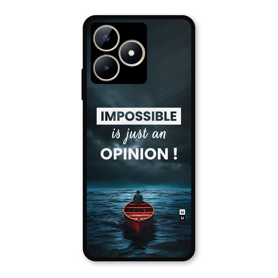 Just An Opinion Metal Back Case for Realme C53
