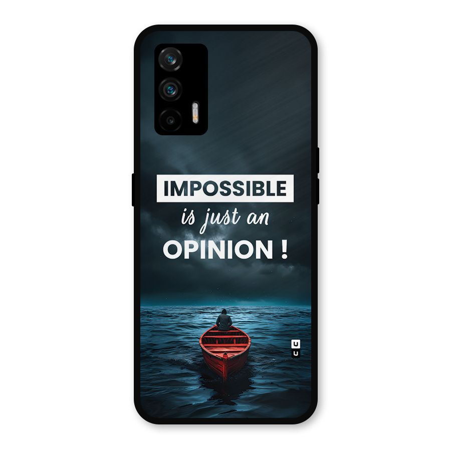 Just An Opinion Metal Back Case for Realme GT 5G