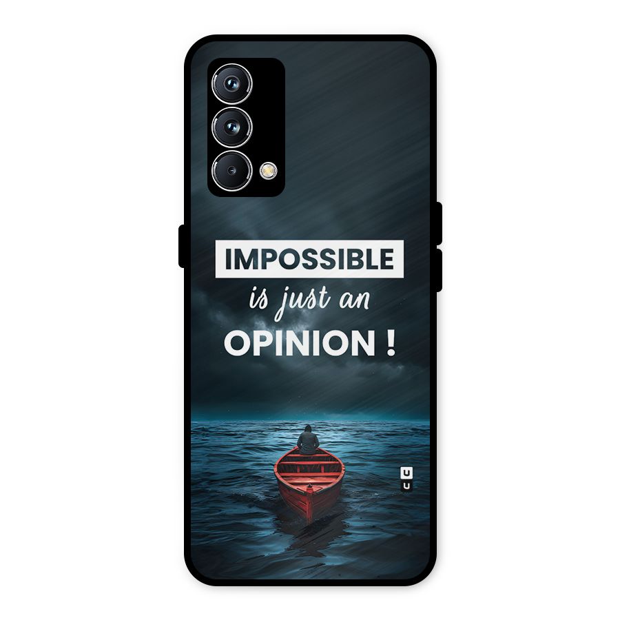 Just An Opinion Metal Back Case for Realme GT Master Edition