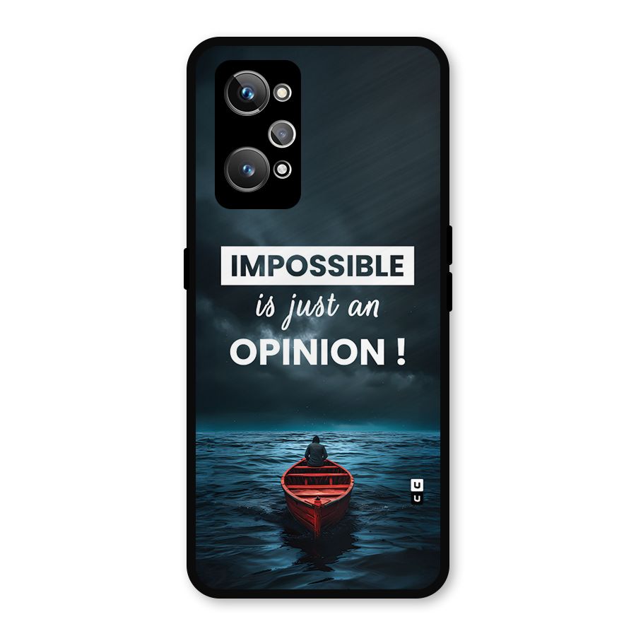 Just An Opinion Metal Back Case for Realme GT Neo2