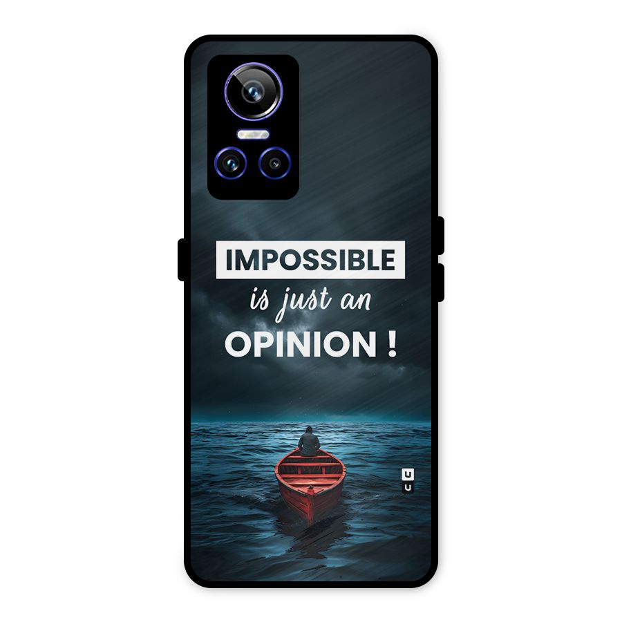 Just An Opinion Metal Back Case for Realme GT Neo 3