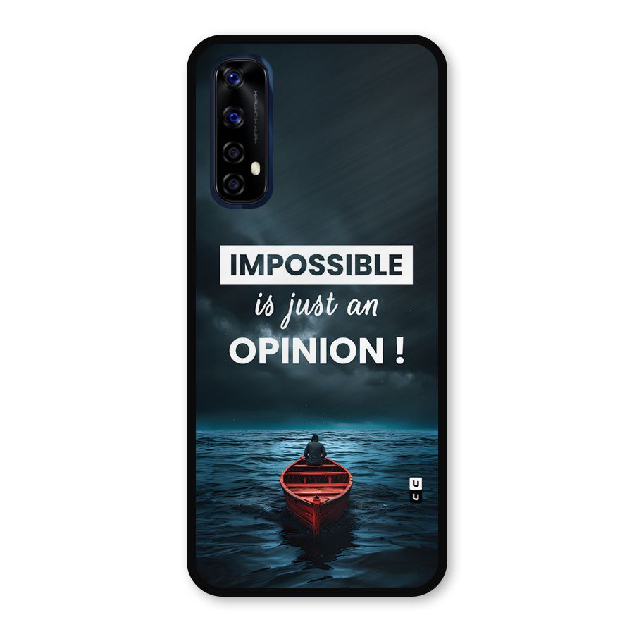 Just An Opinion Metal Back Case for Realme Narzo 20 Pro