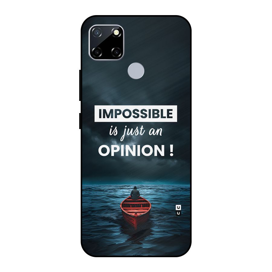 Just An Opinion Metal Back Case for Realme Narzo 30A