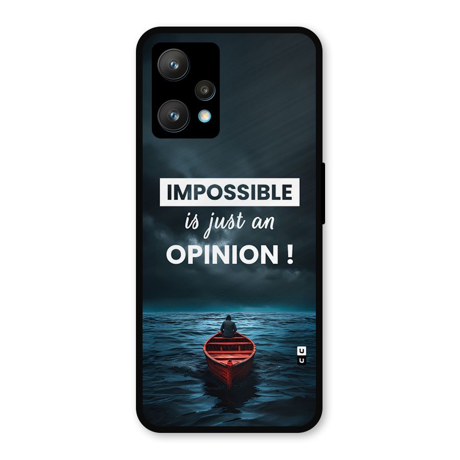 Just An Opinion Metal Back Case for Realme Narzo 50 Pro