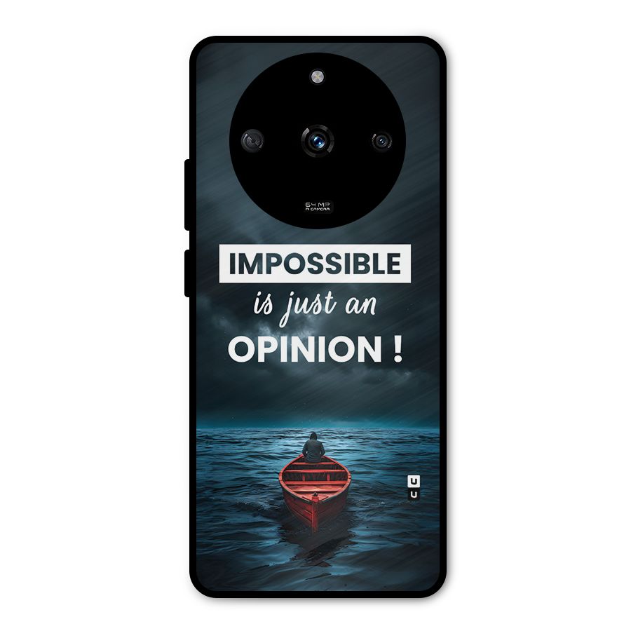 Just An Opinion Metal Back Case for Realme Narzo 60 5G