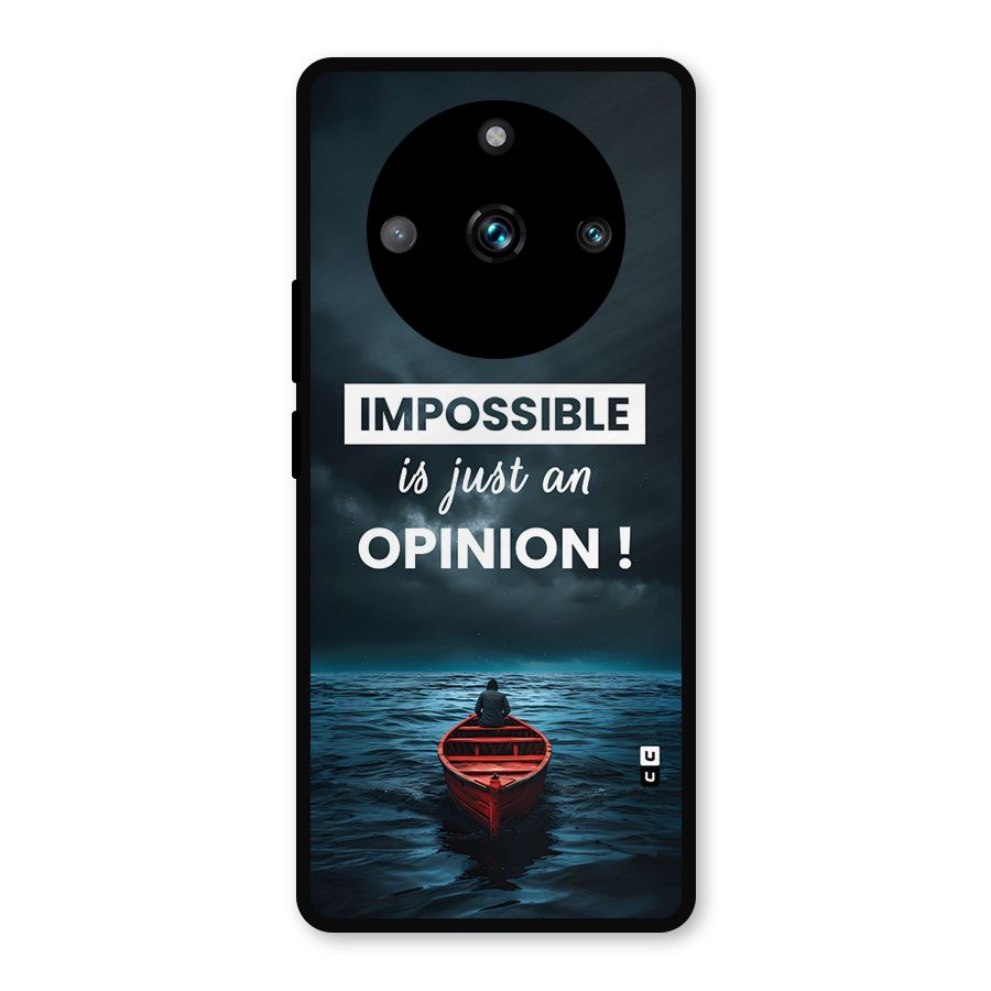 Just An Opinion Metal Back Case for Realme Narzo 60 Pro