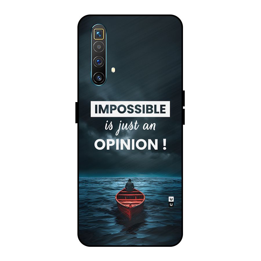 Just An Opinion Metal Back Case for Realme X3