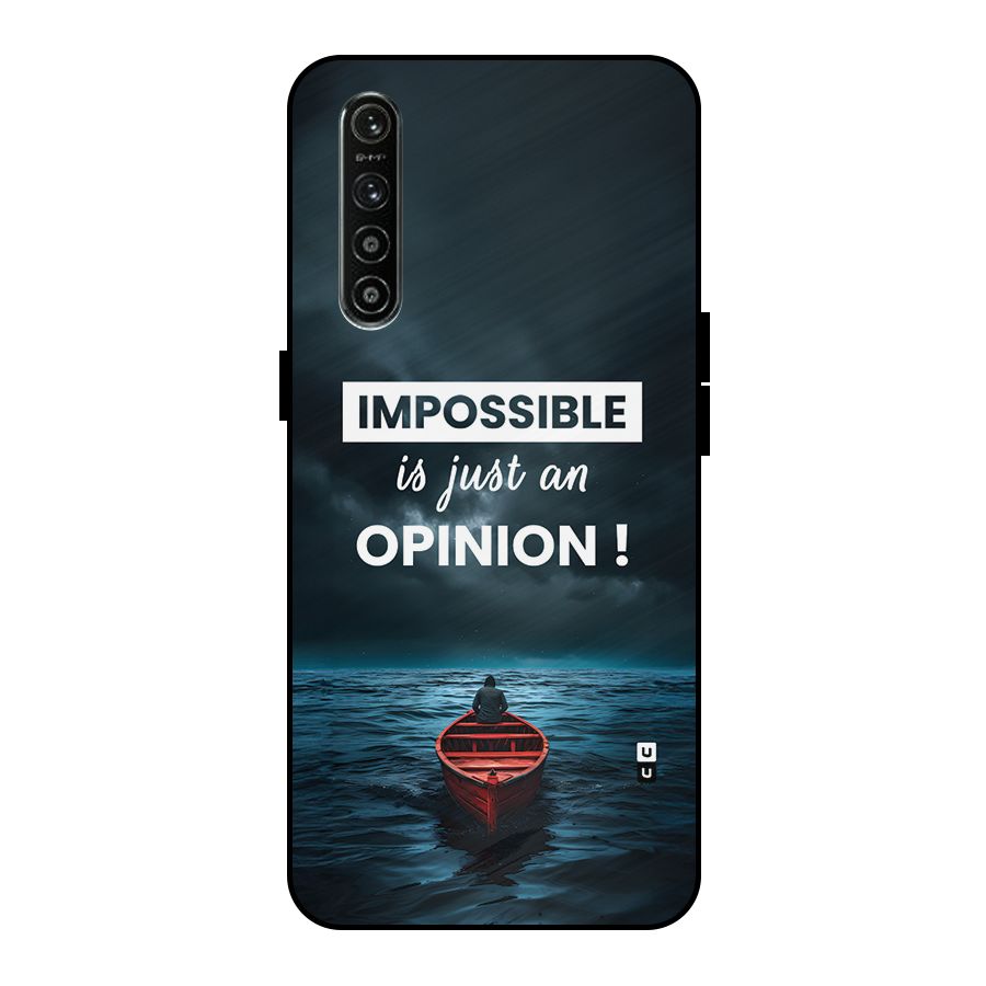 Just An Opinion Metal Back Case for Realme XT