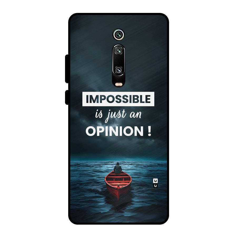 Just An Opinion Metal Back Case for Redmi K20