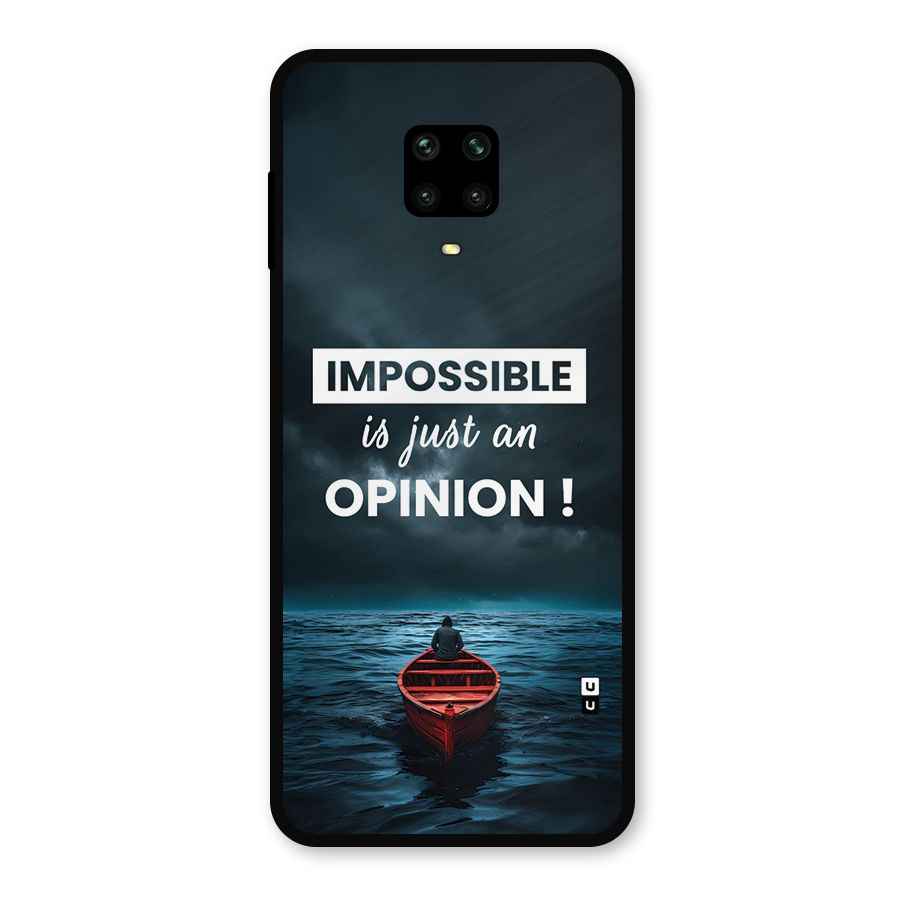 Just An Opinion Metal Back Case for Redmi Note 10 Lite
