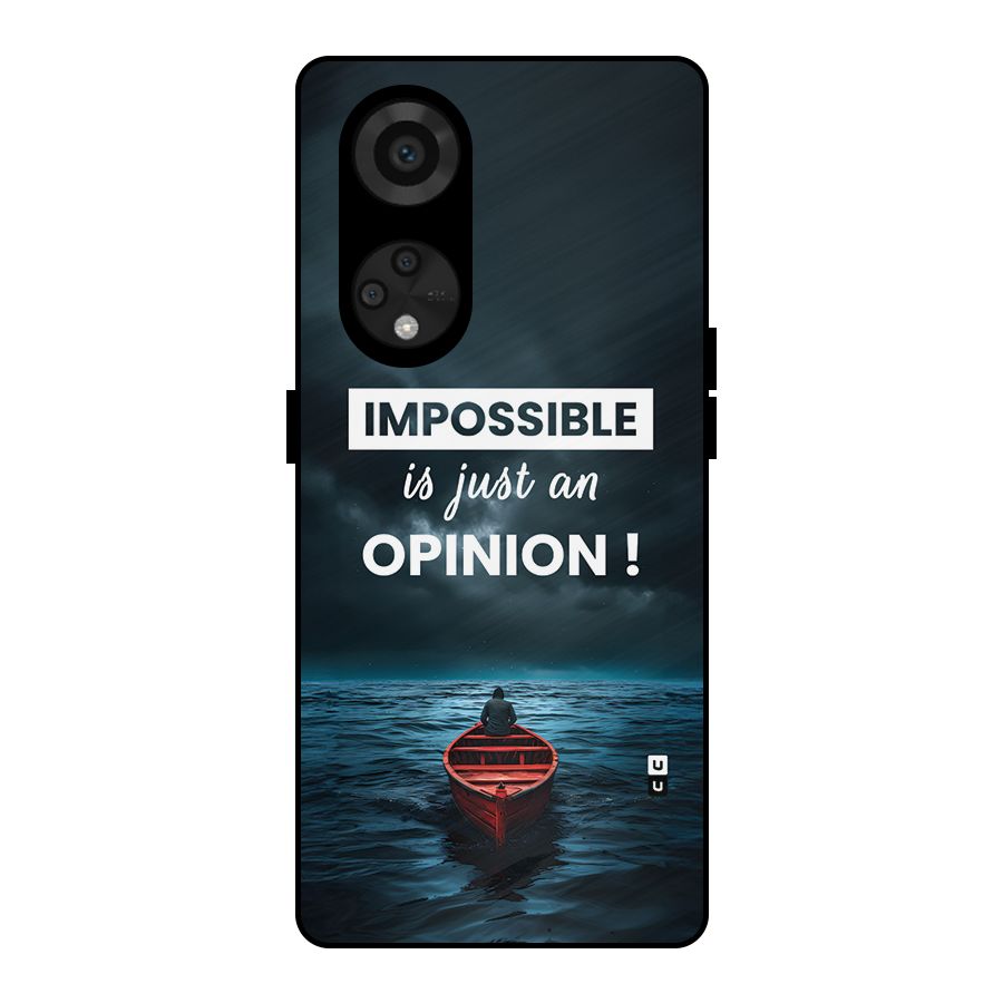 Just An Opinion Metal Back Case for Reno8 T 5G