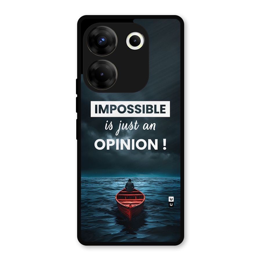 Just An Opinion Metal Back Case for Tecno Camon 20 Pro