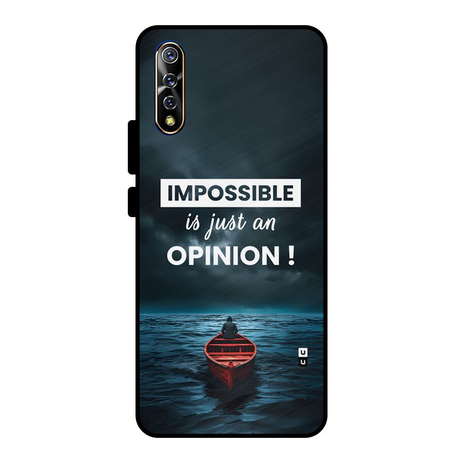 Just An Opinion Metal Back Case for Vivo S1