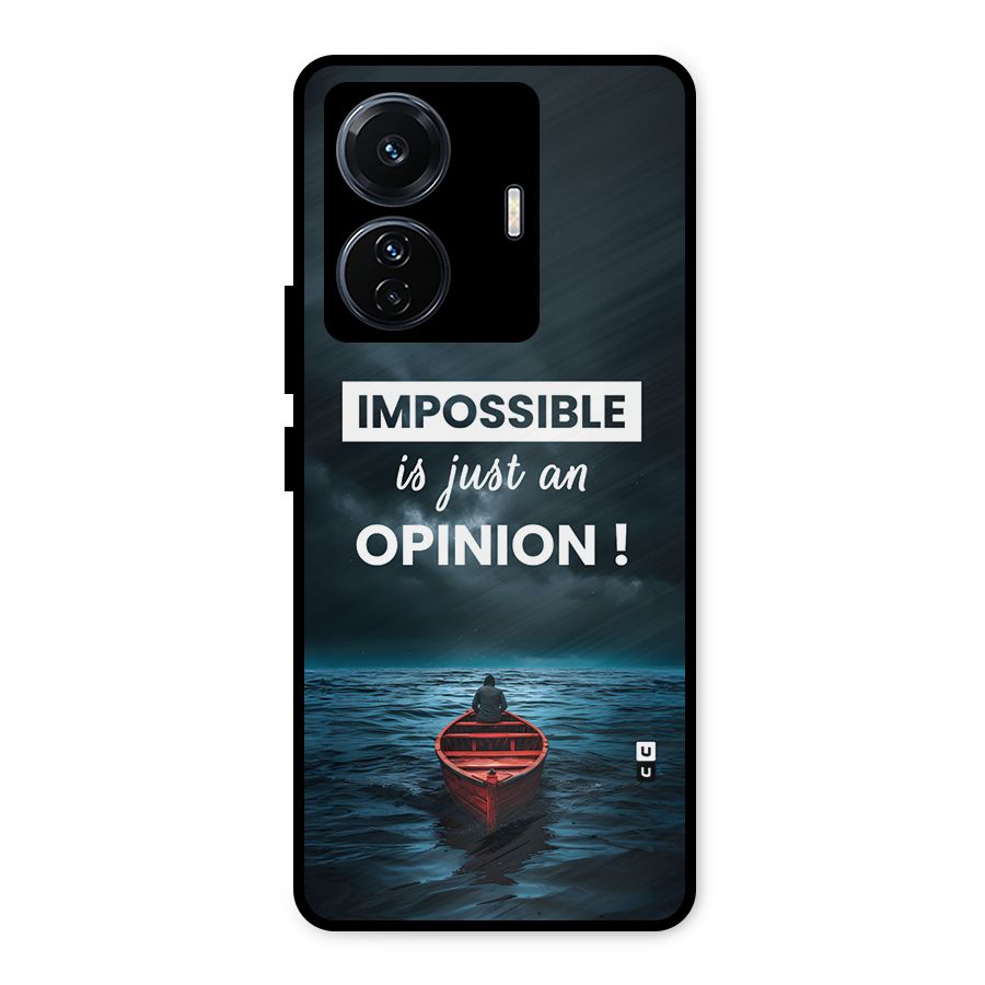 Just An Opinion Metal Back Case for Vivo T1 Pro