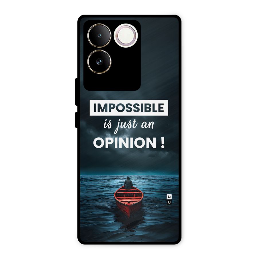 Just An Opinion Metal Back Case for Vivo T2 Pro