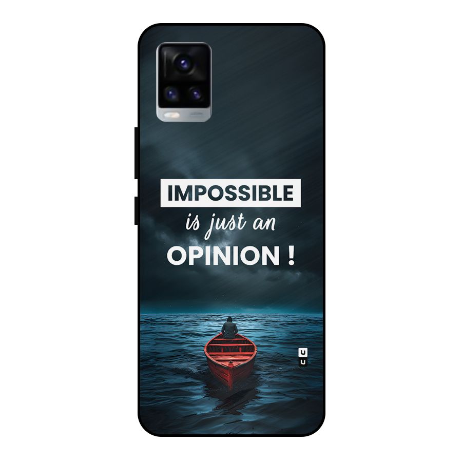 Just An Opinion Metal Back Case for Vivo V20
