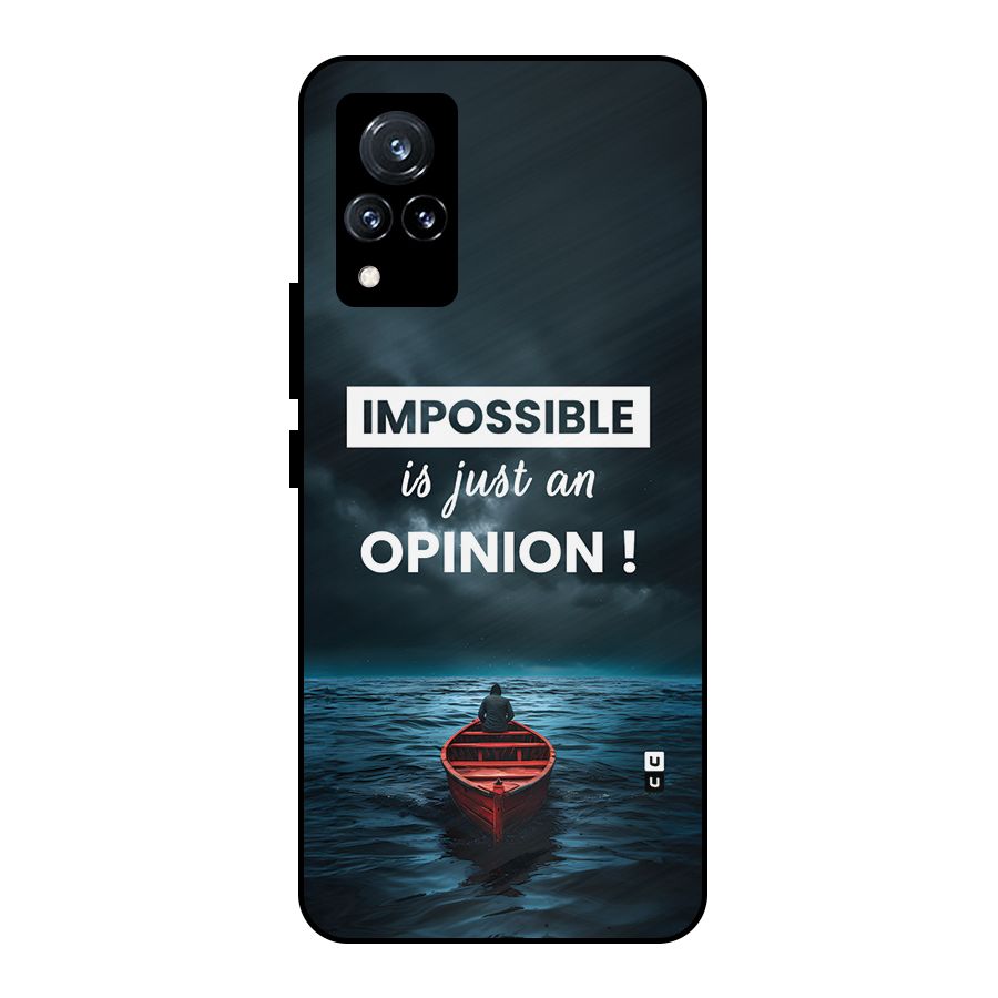 Just An Opinion Metal Back Case for Vivo V21 5G
