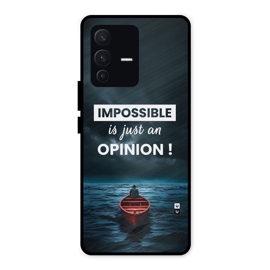 Just An Opinion Metal Back Case for Vivo V23 5G