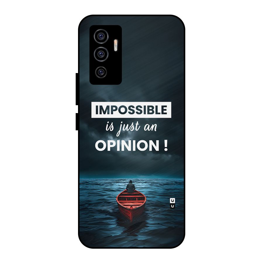 Just An Opinion Metal Back Case for Vivo V23e